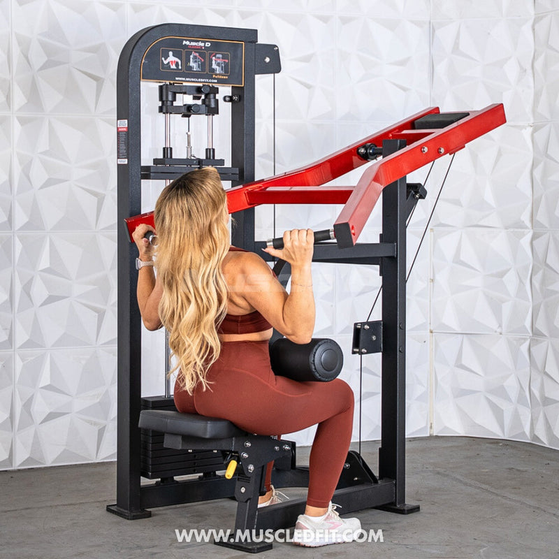 Classic V2 Selectorized Seated Lat Pull Machine – Muscle D Fitness